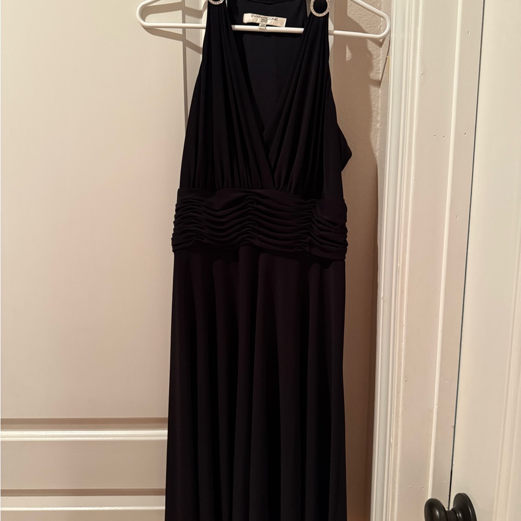 Evan Picone Black Dress Size 14p
